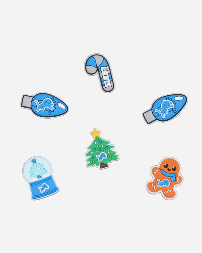 Detroit Lions 6 Pack Holiday Team Clog Charms FOCO - FOCO.com