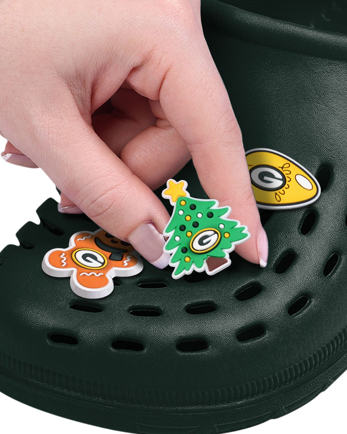 Green Bay Packers 6 Pack Holiday Team Clog Charms FOCO - FOCO.com