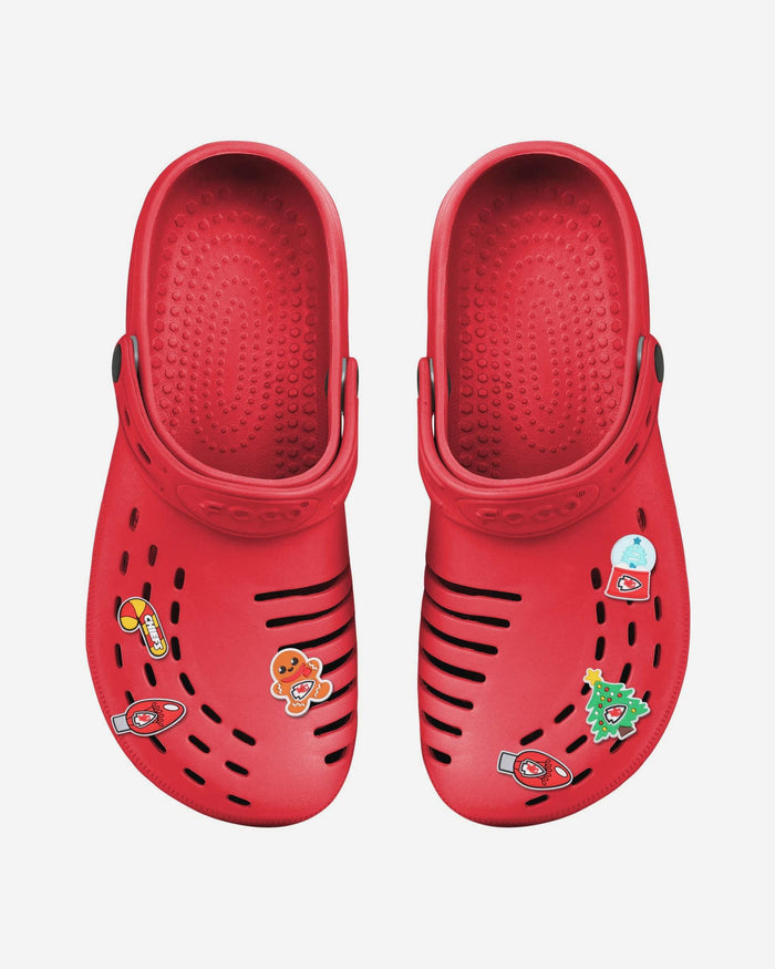 Kansas City Chiefs 6 Pack Holiday Team Clog Charms FOCO - FOCO.com