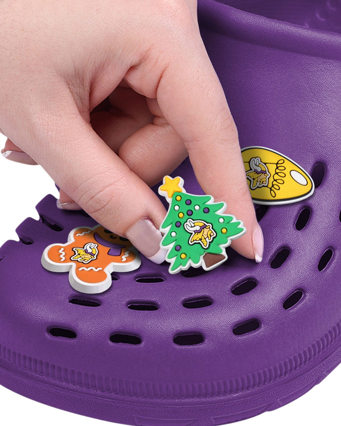 Minnesota Vikings 6 Pack Holiday Team Clog Charms FOCO - FOCO.com