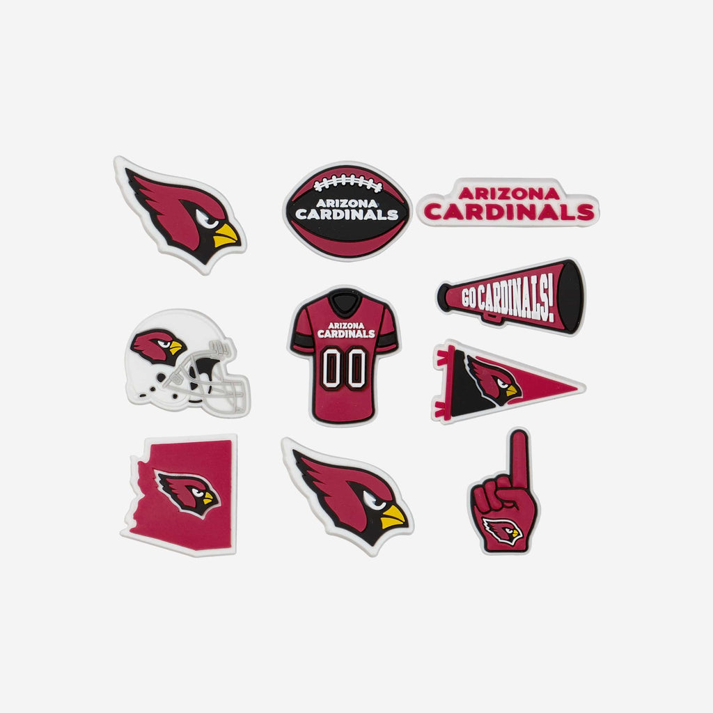 Arizona Cardinals 10 Pack Team Clog Charms FOCO - FOCO.com