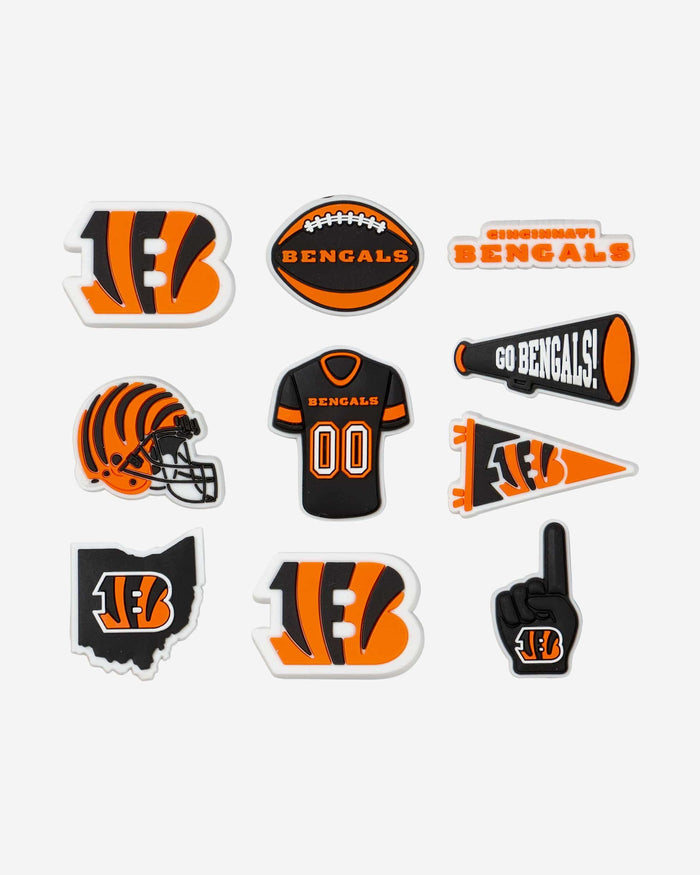 Cincinnati Bengals 10 Pack Team Clog Charms FOCO - FOCO.com