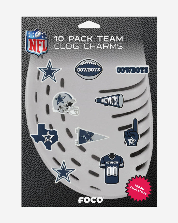 Dallas Cowboys 10 Pack Team Clog Charms FOCO - FOCO.com