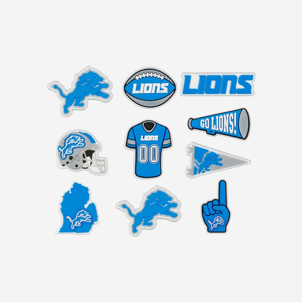 Detroit Lions 10 Pack Team Clog Charms FOCO - FOCO.com