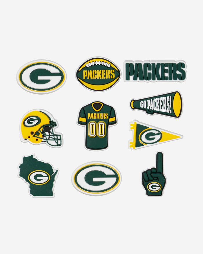 Green Bay Packers 10 Pack Team Clog Charms FOCO - FOCO.com