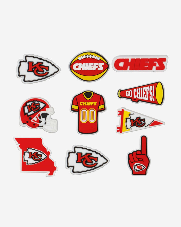 Kansas City Chiefs 10 Pack Team Clog Charms FOCO - FOCO.com