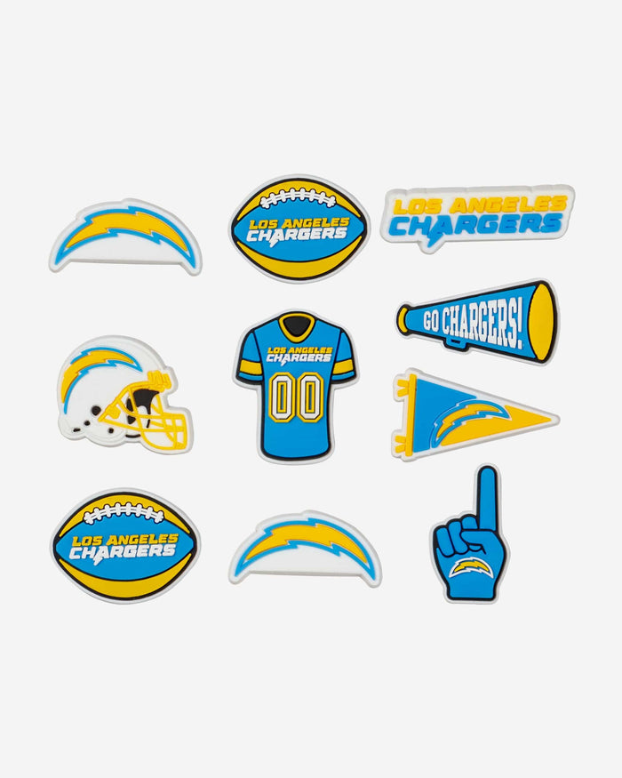 Los Angeles Chargers 10 Pack Team Clog Charms FOCO - FOCO.com