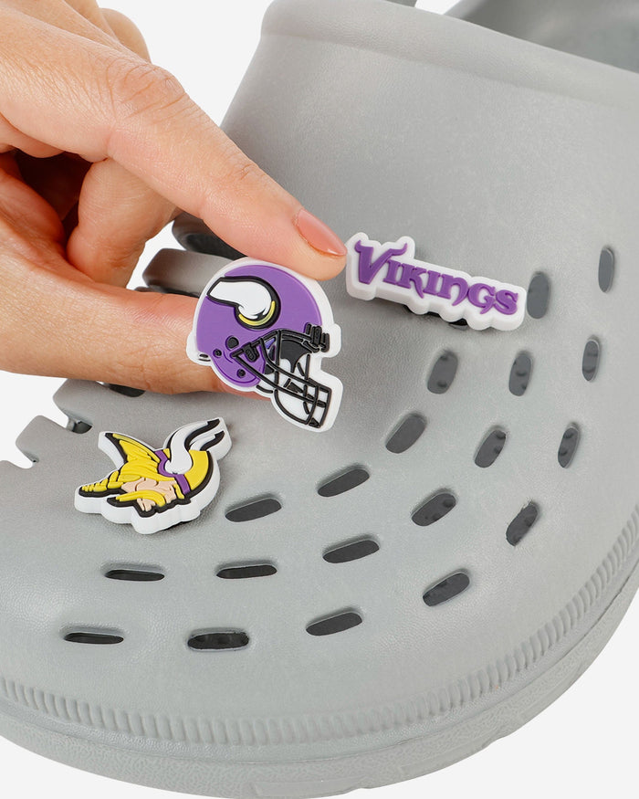 Minnesota Vikings 10 Pack Team Clog Charms FOCO - FOCO.com