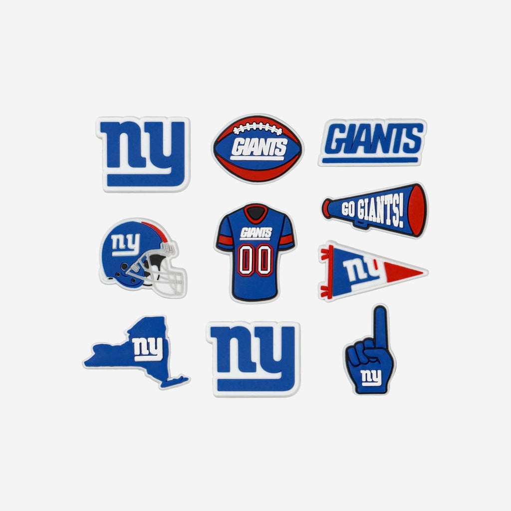 New York Giants 10 Pack Team Clog Charms FOCO - FOCO.com