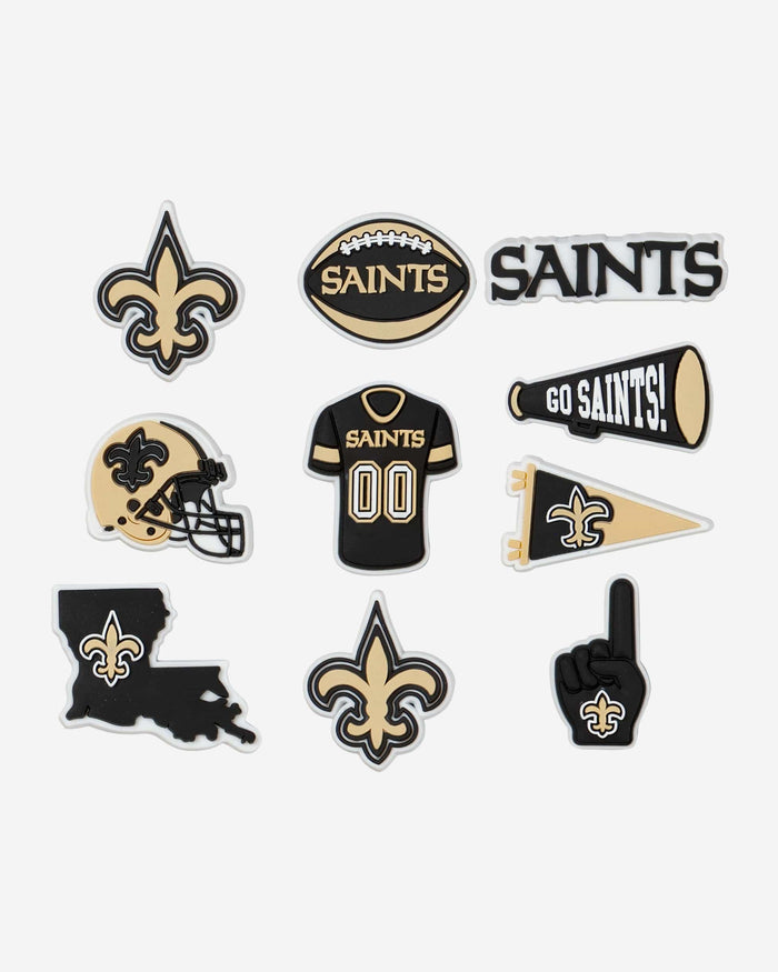 New Orleans Saints 10 Pack Team Clog Charms FOCO - FOCO.com