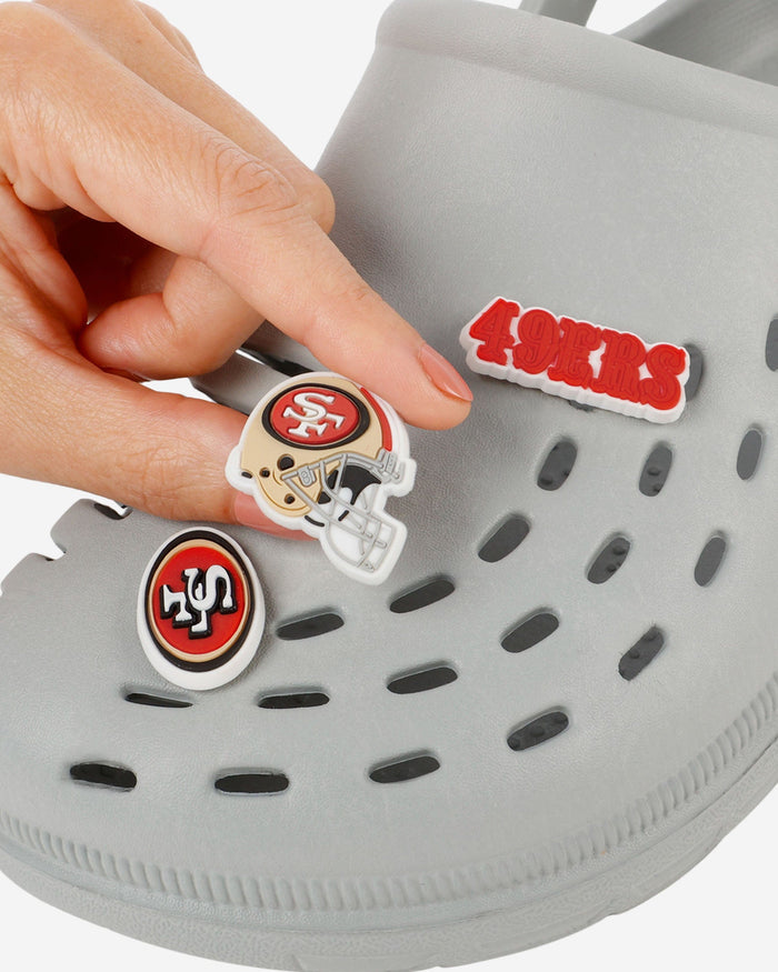 San Francisco 49ers 10 Pack Team Clog Charms FOCO - FOCO.com