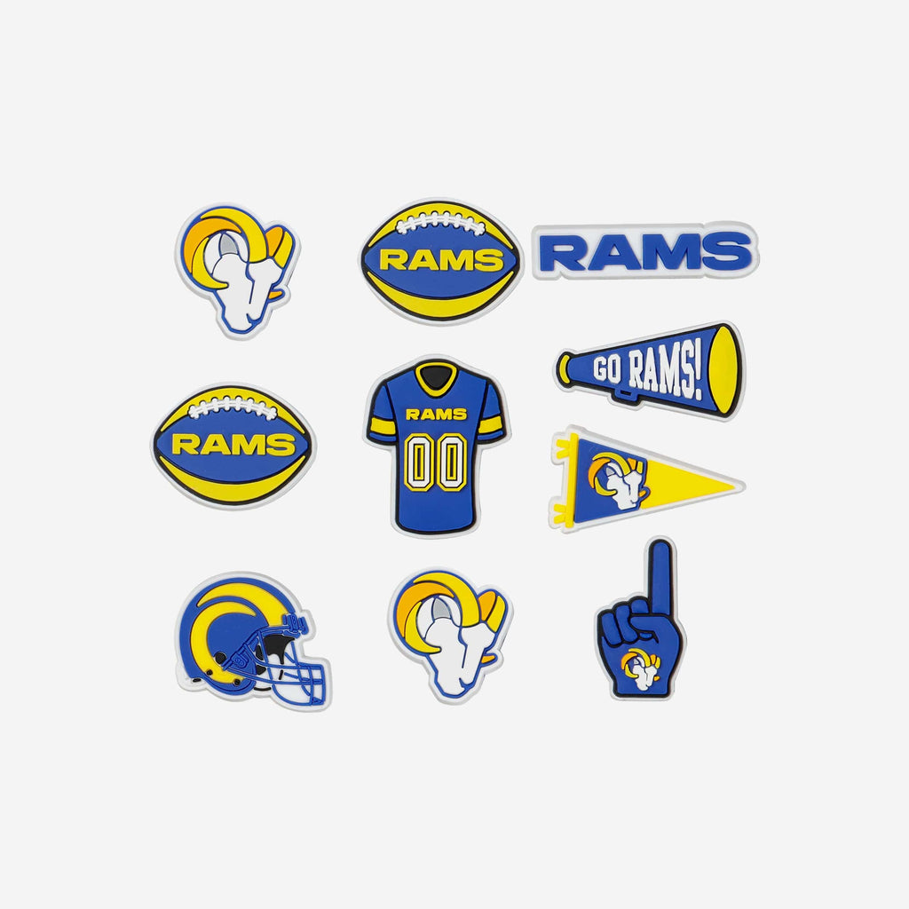 Los Angeles Rams 10 Pack Team Clog Charms FOCO - FOCO.com
