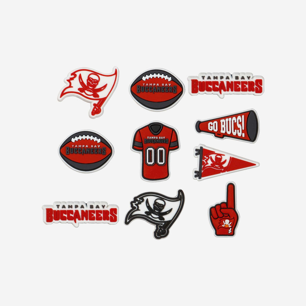 Tampa Bay Buccaneers 10 Pack Team Clog Charms FOCO - FOCO.com