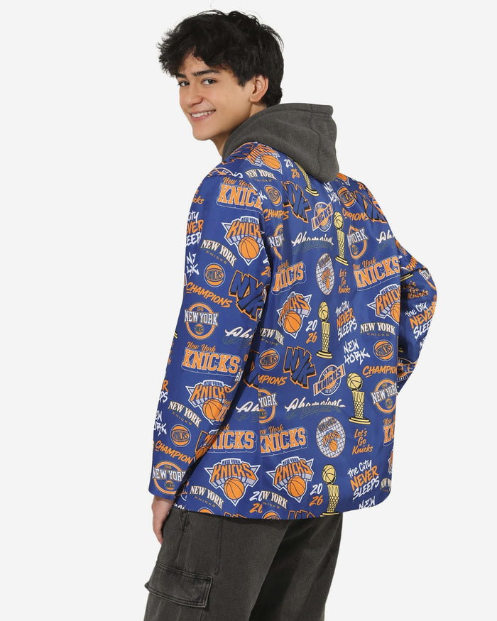 New York Knicks 2026 NBA Champions Banner Toss Print Gameday Suit Jacket FOCO 46 - FOCO.com
