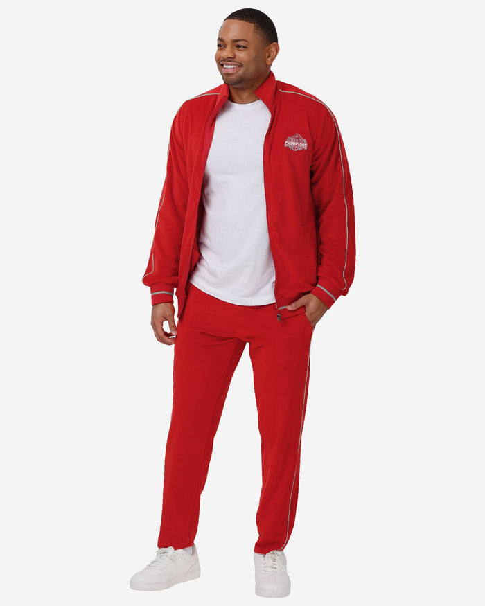 Ohio State Buckeyes 2024 Football National Champions Velour Zip Up Top FOCO - FOCO.com