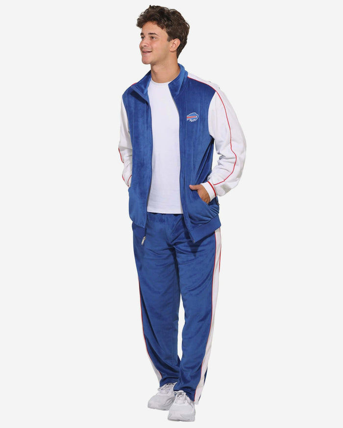Buffalo Bills Two Tone Velour Zip Up Top FOCO S - FOCO.com