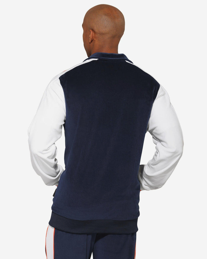 Denver Broncos Two Tone Velour Zip Up Top FOCO S - FOCO.com