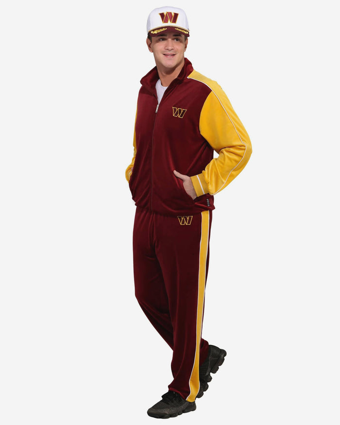 Washington Commanders Two Tone Velour Zip Up Top FOCO S - FOCO.com