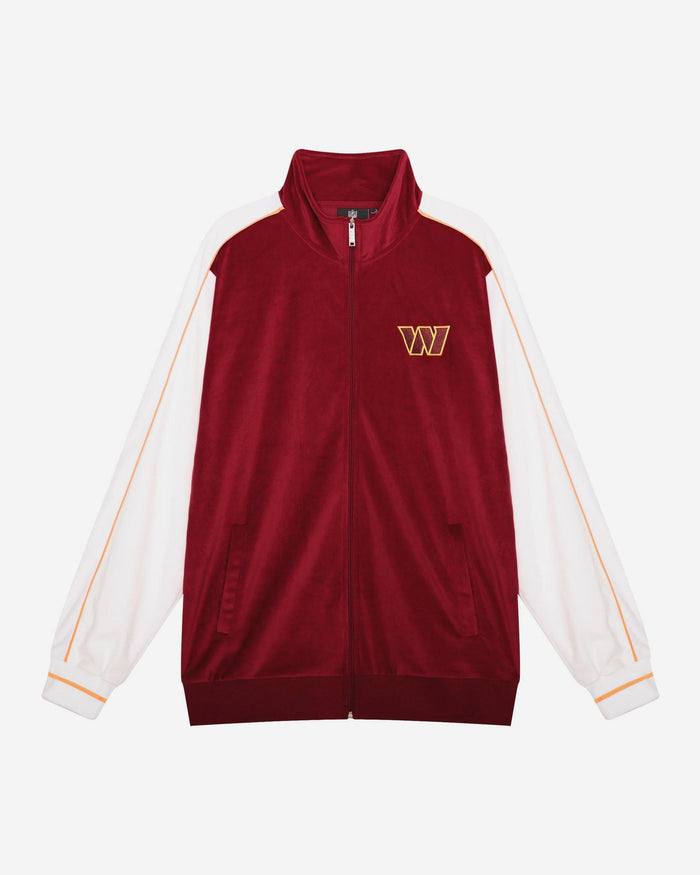 Washington Commanders Two Tone Velour Zip Up Top FOCO S - FOCO.com