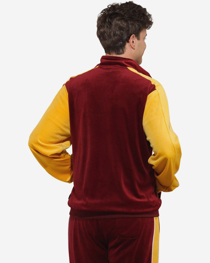 Washington Commanders Two Tone Velour Zip Up Top FOCO S - FOCO.com