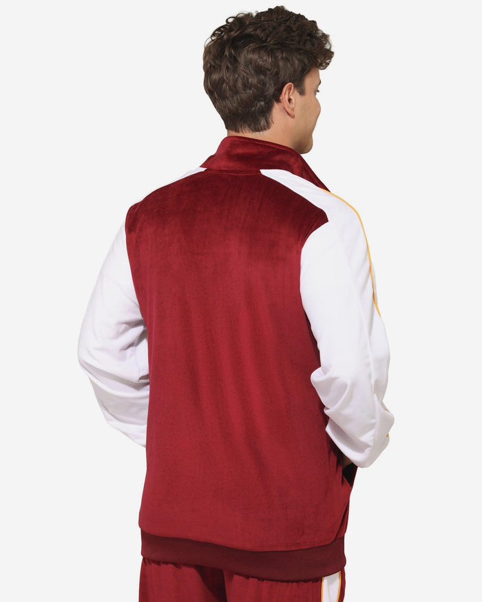 Washington Commanders Two Tone Velour Zip Up Top FOCO S - FOCO.com