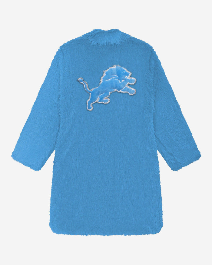 Detroit Lions Faux Fur Long Jacket FOCO XS/S - FOCO.com