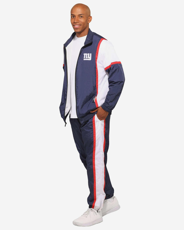New York Giants Nylon Crinkle Gameday Jacket FOCO S - FOCO.com