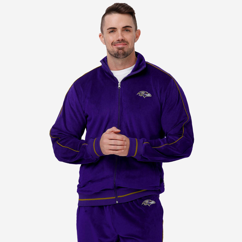 Baltimore Ravens Velour Zip Up Top FOCO S - FOCO.com