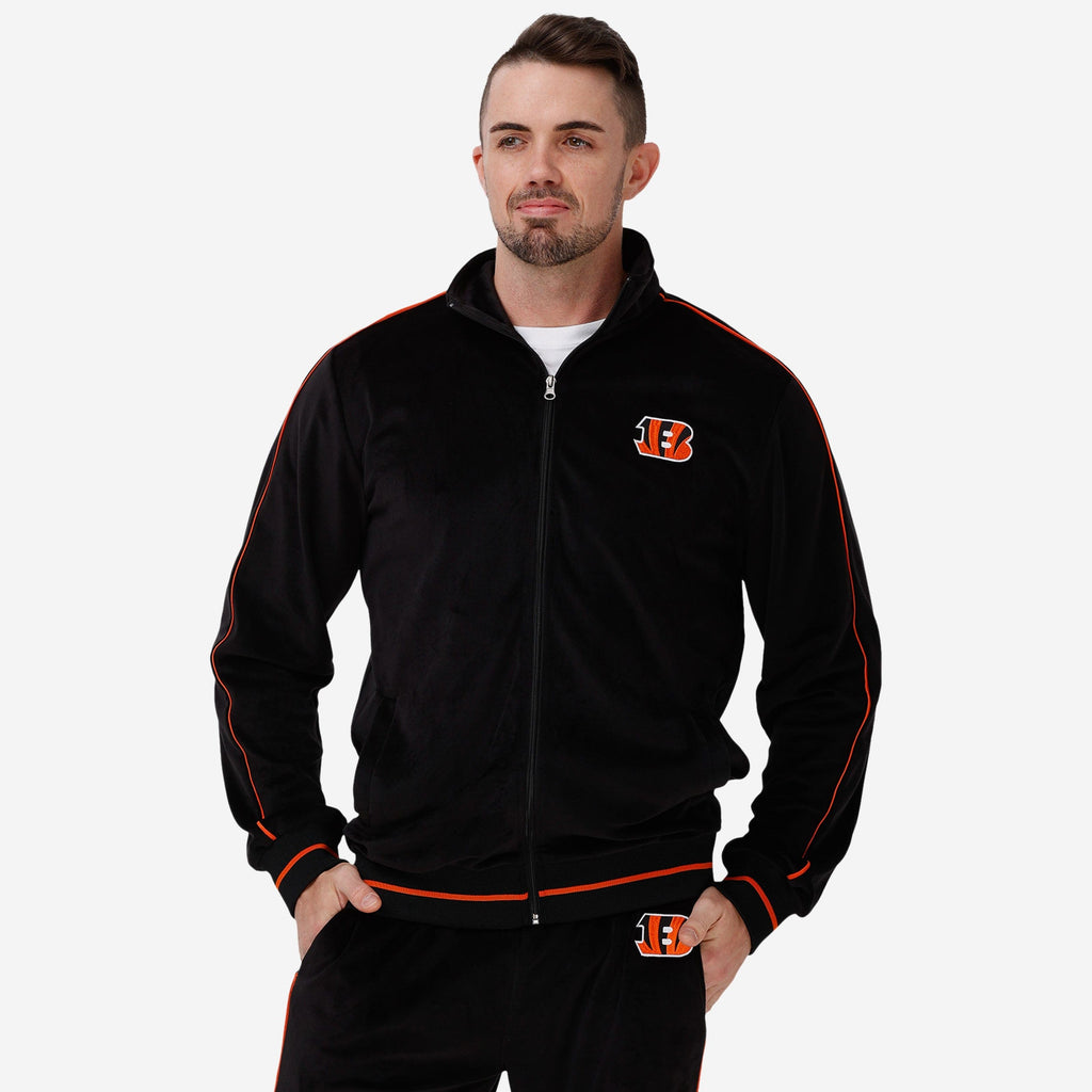 Cincinnati Bengals Velour Zip Up Top FOCO S - FOCO.com