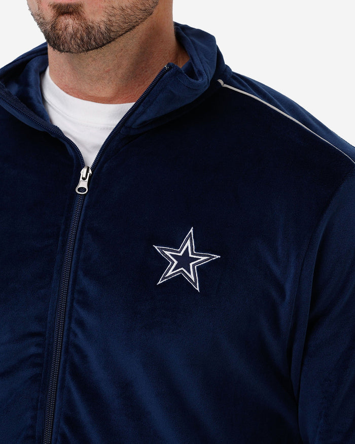 Dallas Cowboys Velour Zip Up Top FOCO - FOCO.com