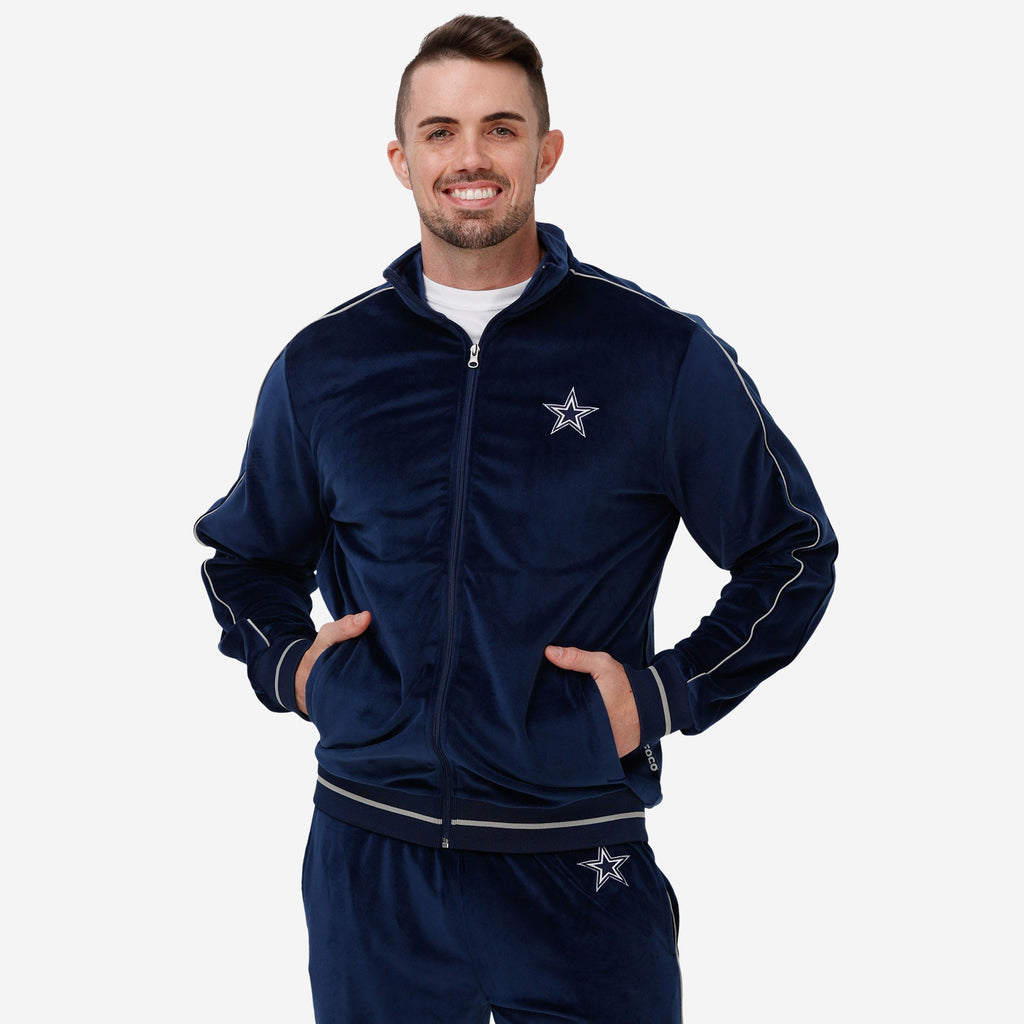 Dallas Cowboys Velour Zip Up Top FOCO S - FOCO.com