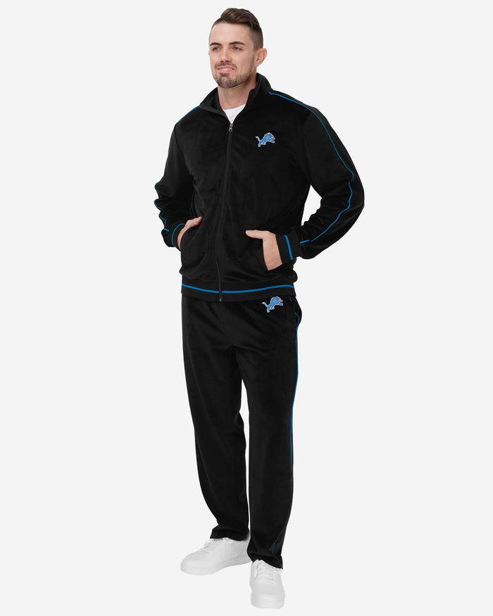 Detroit Lions Velour Zip Up Top FOCO - FOCO.com