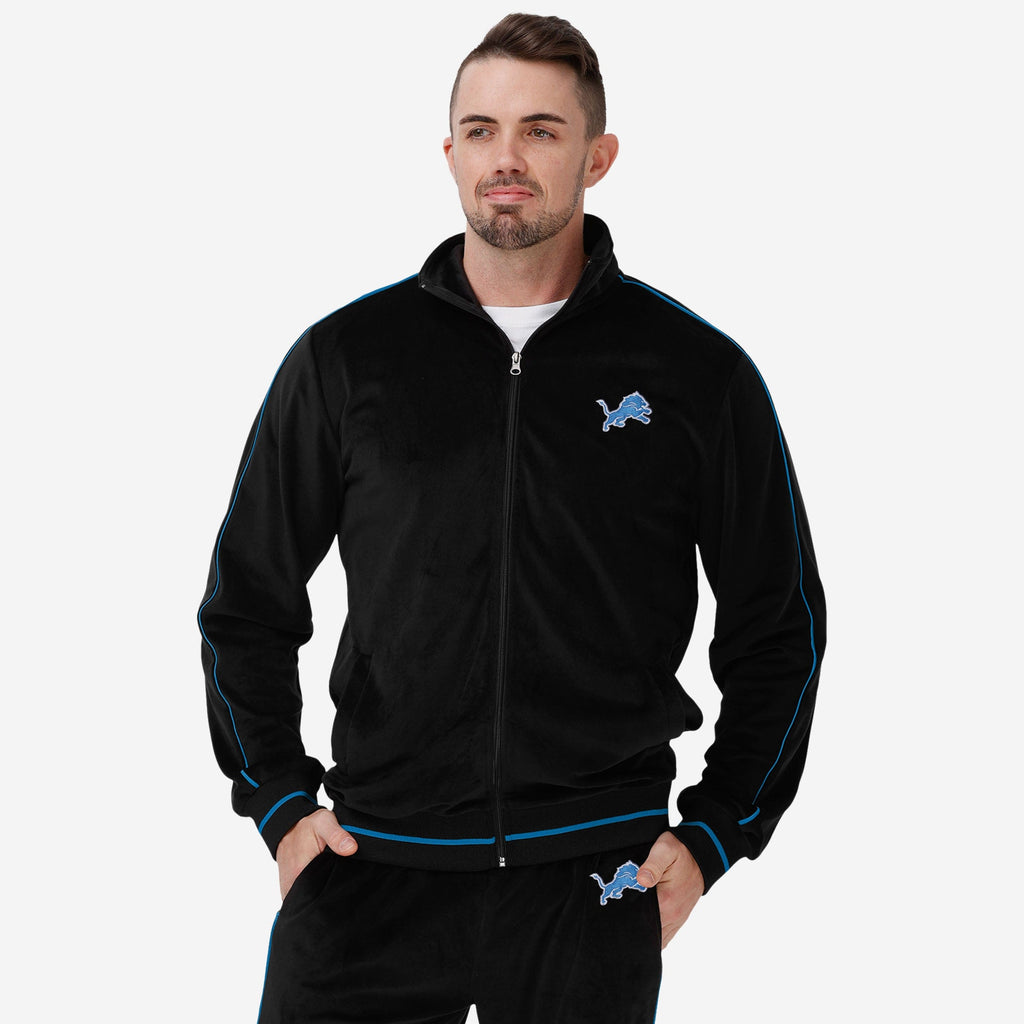 Detroit Lions Velour Zip Up Top FOCO S - FOCO.com