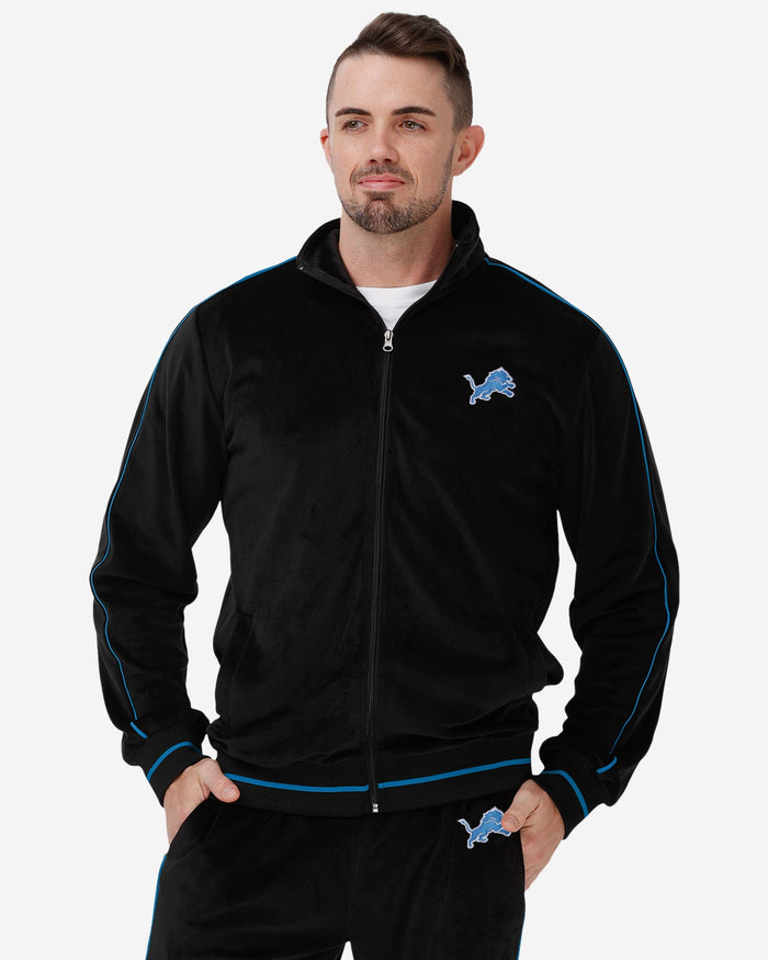 Detroit Lions Velour Zip Up Top FOCO S - FOCO.com