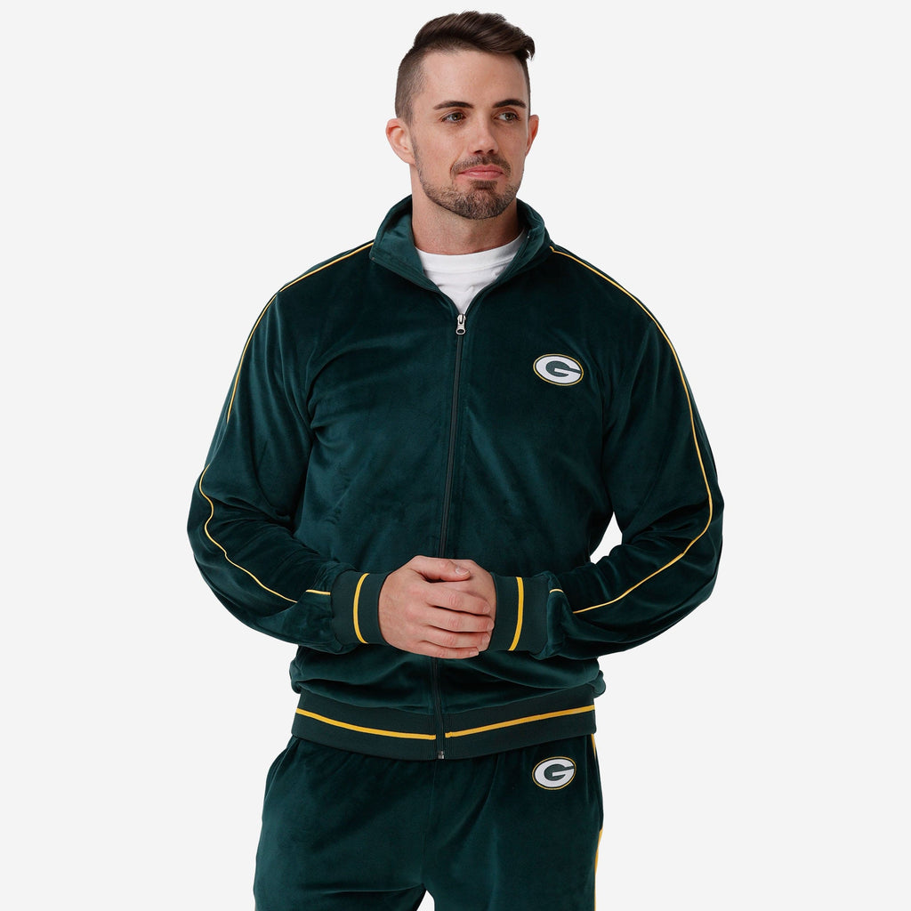 Green Bay Packers Velour Zip Up Top FOCO S - FOCO.com