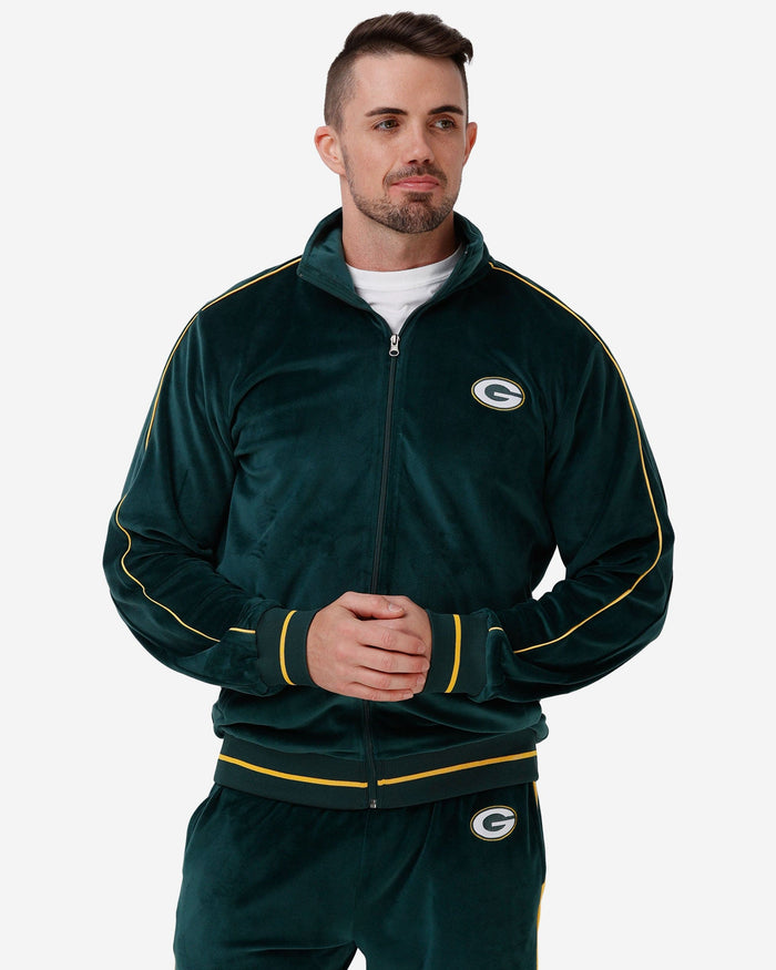 Green Bay Packers Velour Zip Up Top FOCO S - FOCO.com