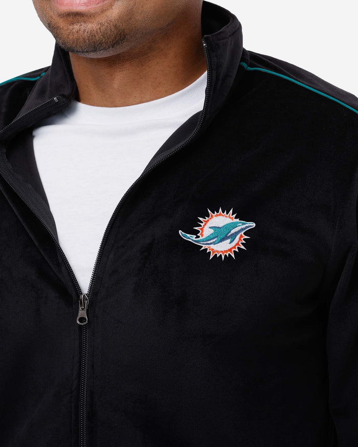 Miami Dolphins Velour Zip Up Top FOCO - FOCO.com