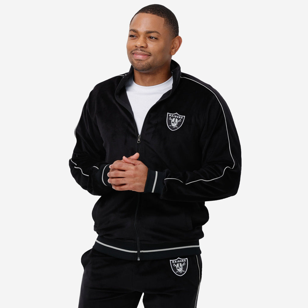 Las Vegas Raiders Velour Zip Up Top FOCO S - FOCO.com