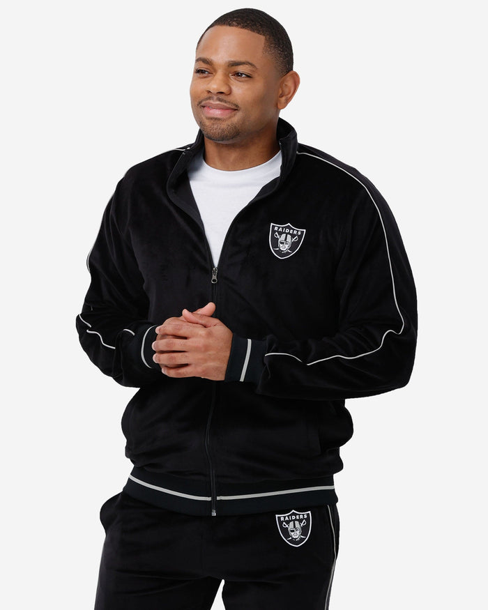 Las Vegas Raiders Velour Zip Up Top FOCO S - FOCO.com