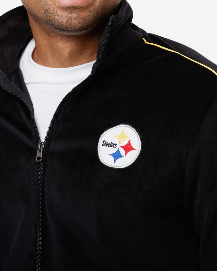 Pittsburgh Steelers Velour Zip Up Top FOCO - FOCO.com