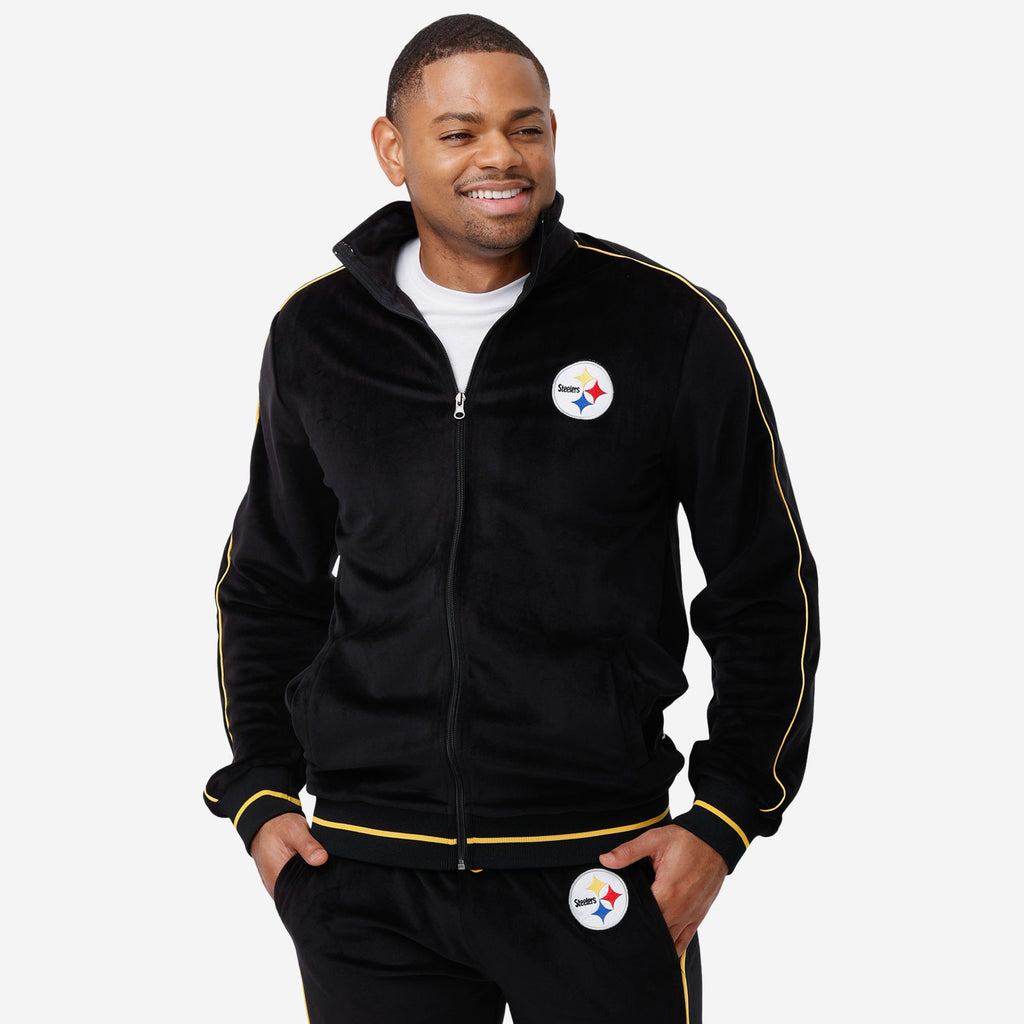 Pittsburgh Steelers Velour Zip Up Top FOCO S - FOCO.com