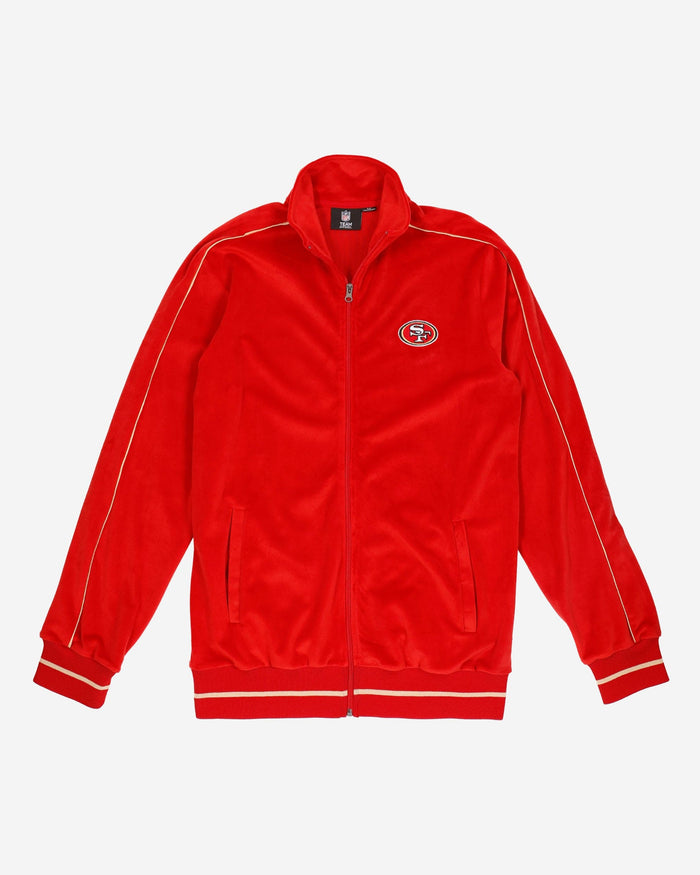 San Francisco 49ers Velour Zip Up Top FOCO - FOCO.com