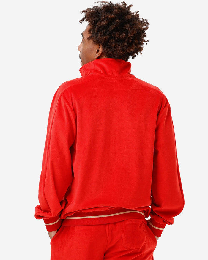 San Francisco 49ers Velour Zip Up Top FOCO - FOCO.com