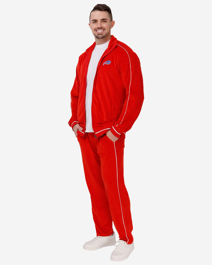 Buffalo Bills Red Velour Zip Up Top FOCO - FOCO.com