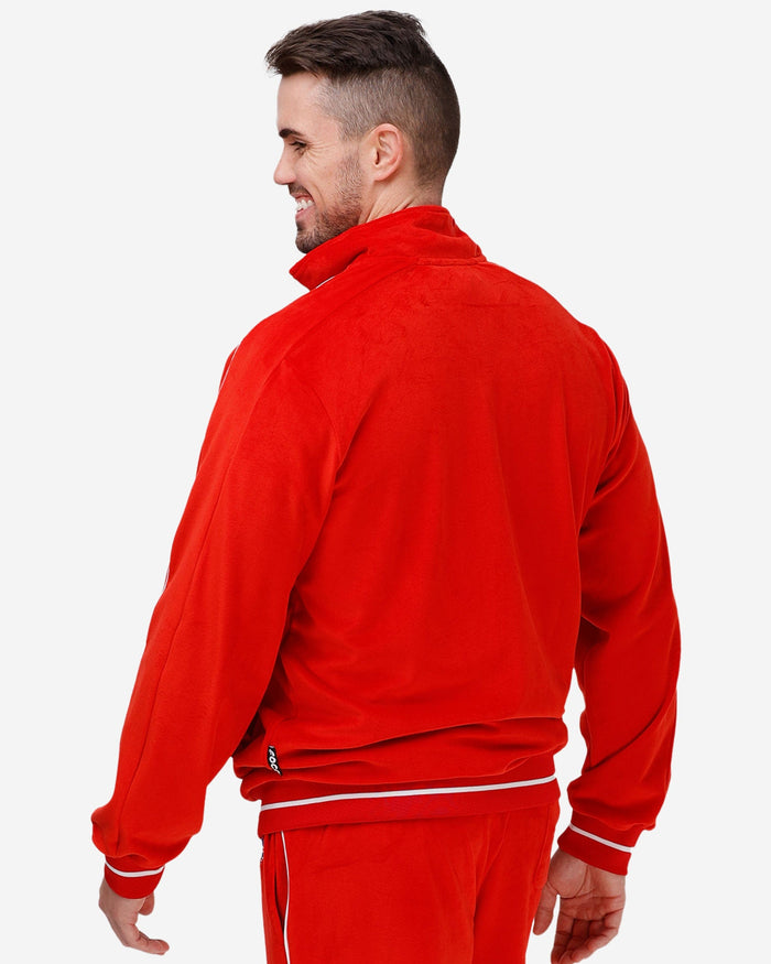 Buffalo Bills Red Velour Zip Up Top FOCO - FOCO.com