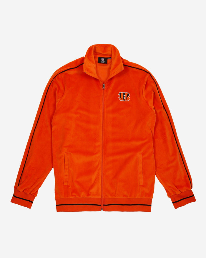 Cincinnati Bengals Orange Velour Zip Up Top FOCO - FOCO.com