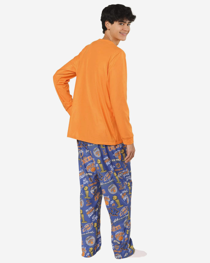 New York Knicks 2026 NBA Champions Banner Gameday Ready Pajama Set FOCO S - FOCO.com
