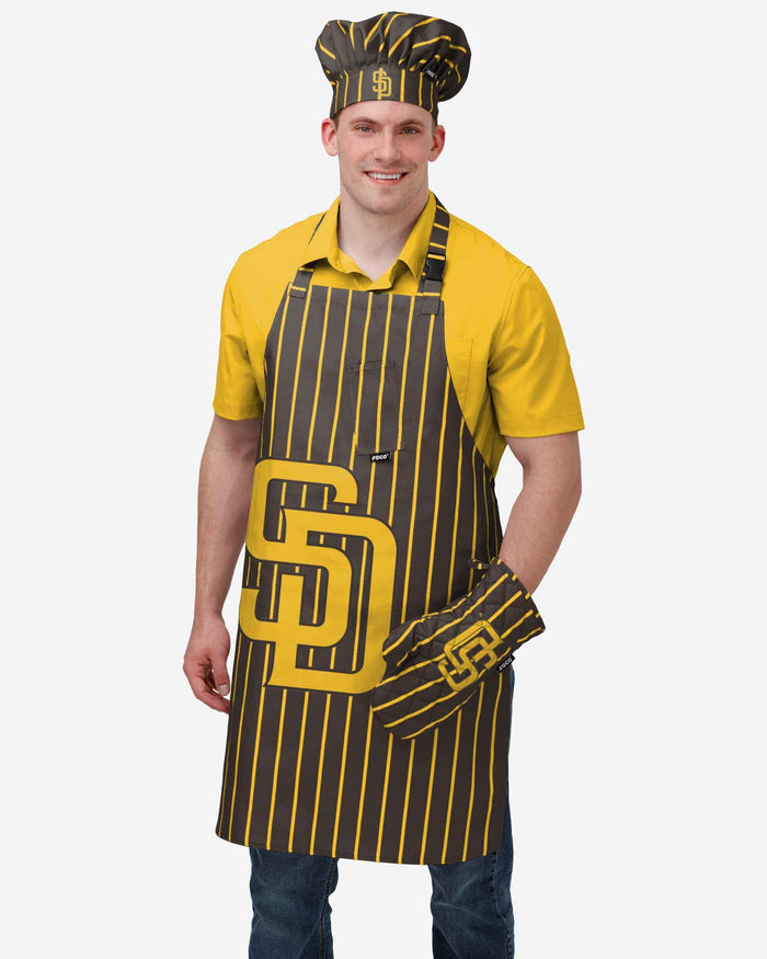 San Diego Padres Pinstripe Chef Set FOCO - FOCO.com