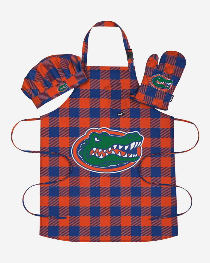 Florida Gators Plaid Chef Set FOCO - FOCO.com