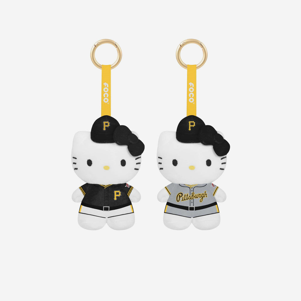 Pittsburgh Pirates 2 Pack Mini Plush Hello Kitty® Bag Charm Keychain FOCO - FOCO.com